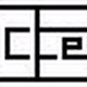 Schwarz-weißes Symbol mit den Buchstaben "CE" in rechteckigem Rahmen aufgeteilt.