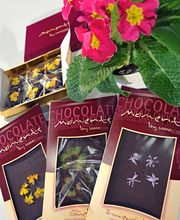 Sabine Kober präsentierte auf der ISM in Köln ihre Blütenschokolade 