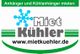 Kühlanhänger-Werbung mit Schneeflocken-Logo und Website: www.mietkuehler.de.