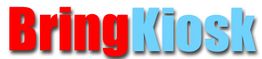 Text: BringKiosk in roten und blauen Buchstaben auf weißem Hintergrund.