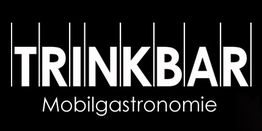 Schwarz-weißes Logo mit der Aufschrift "TRINKBAR Mobilgastronomie".