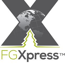 Logo mit großem "X" und Weltkugel. Darunter der Schriftzug "FGXpress".