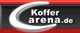 Logo mit Schriftzug "Koffera​rena.de" auf schwarzem und rotem Hintergrund.