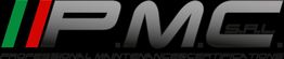 Logo con testo "P.M.C. S.R.L." e bandiera italiana. Scritta: Professional Maintenance Certifications.