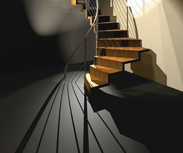 Faltwerktreppe Freiform
