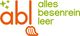 Logo mit Text "abl alles besenrein leer", in Orange und Grün, mit einem Besensymbol.