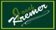 Grünes Logo mit weißem und olivgrünem Schriftzug "Josef Kremer" und gelbem Rand.