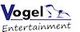 Logo mit Schriftzug "Vogel Entertainment", daneben ein stilisierter Vogel in Blau.