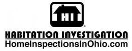 Logo of Habitation Investigation with a house icon and website: HomeInspectionsInOhio.com.