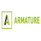 Armature logo with a green letter "A" in a square, followed by the word "ARMTURE."