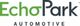 EchoPark Automotive logo with "Echo" in green and "Park" in gray above the word "Automotive".