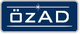 Blaues Logo mit weißem Text "özAD" und einem Sternsymbol oben über dem Text.