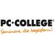 PC College Logo mit Slogan: "Seminare, die begeistern!" in Schwarz und Orange.