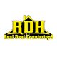 "Yellow RDH Real Deal Countertops logo with a house-shaped background."