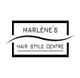 Logo van Marlène's Hair Style Centre met een golvende lijn.