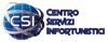 Logo del Centro Servizi Infortunistici, con un globo blu e la scritta "CSI" a sinistra.