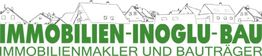 Grünes Logo mit Hausumrissen und Text: "IMMOBILIEN-INOGLU-BAU, Immobilienmakler und Bauträger".