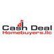 Logo of Cash Deal Homebuyers, LLC with a red building icon.