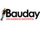 Logo mit Frau und Schriftzug "Bauday - Das Business Bauportal".