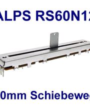 ALPS RS60N12 Schieberegler 60mm Schiebeweg Audio Poti 10K-Ohm logarithmisch oder linear