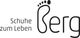 Logo mit Fußabdruck und Text: "Schuhe zum Leben Berg".