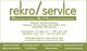 Visitenkarte von rekro/service: Bauservice und Hausmeisterei, Kontaktdaten und angebotene Dienste.