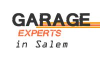 Logo reads "Garage Experts in Salem" with a black, orange, and white color scheme.