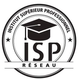 Logo de l'Institut Supérieur Professionnel avec un mortier et le texte "ISP Réseau".