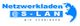 Logo mit Text "Netzwerkladen @ S-LAN, wir verbinden" neben einer blauen Weltkarte.