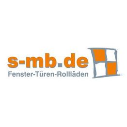 Logo: s-mb.de, Fenster-Türen-Rolläden, graue und orange Farben.