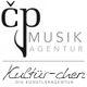 Logo der "Cip Musikagentur" mit Schriftzug "Kultür-chen Die Künstleragentur" darunter.