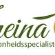 Logo met tekst "Ireina schoonheidsspecialiste" en een olijf waar een druppel uit hangt.