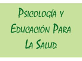 Texto en fondo verde: "Psicología y Educación Para La Salud".