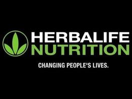 Logotipo da Herbalife Nutrition em preto e verde com o texto "Changing people's lives."
