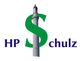 Großer Buchstabe S mit Leuchtturm als vertikaler Teil, daneben "HP Schulz" in Blau.