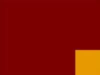 Rotes Quadrat mit kleinem, gelbem Quadrat unten rechts.
