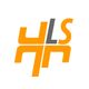 Orange-graues Logo mit stilisierten Buchstaben "HLS" auf weißem Hintergrund.