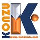 Logo con testo "KONZU" e sito web "www.konzusrls.com" in arancione e blu.
