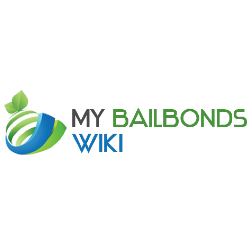 Logo with green and blue swirl, leaf, and text "MY BAILBONDS WIKI".