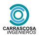 Logotipo de Carrascosa Ingenieros, con círculos azules y el texto en negro.