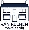 Van Reenen makelaardij logo met illustratie van een huis met donker dak.