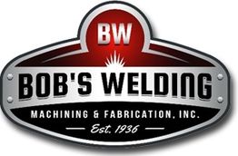 Bob's Welding logo: "Bob's Welding, Machining & Fabrication, Inc. Est. 1936" with red and black design.