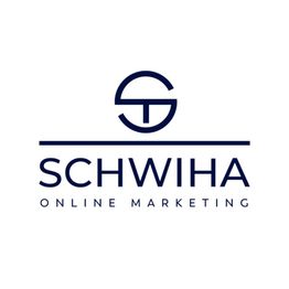 Logo von SCHWIHA Online Marketing mit stilisiertem "S" und "T" in Kreisform, schwarzer Text.