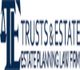 Logo for "Trusts & Estate, Estate Planning Law Firm" featuring a stylized "TE" graphic.