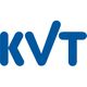 Blaues Logo mit den Buchstaben "KVT" auf weißem Hintergrund.