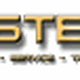 DSTEC.DE-Logo: Gelbes Symbol mit Pfotenabdruck, Text "Design - Service - Technik - Promotion".