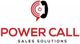 Logo van Power Call Sales Solutions met een telefoon en rood spraakballonontwerp.