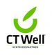 Logo mit grünem Blatt und Text: "CT Well Vertriebspartner".