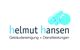 Logo von "helmut hansen", Gebäudereinigung und Dienstleistungen, mit blauen Seifenblasen.