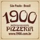 Logotipo da Pizzaria 1900 com texto: "São Paulo · Brasil" e site "www.1900.com.br".